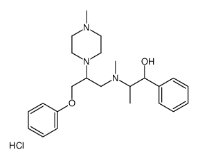2-[methyl-[2-(4-methylpiperazin-1-yl)-3-phenoxypropyl]amino]-1-phenylpropan-1-ol,hydrochloride Structure