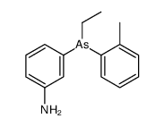 3-[ethyl-(2-methylphenyl)arsanyl]aniline Structure