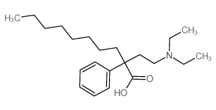 Benzeneacetic acid, a-[2-(diethylamino)ethyl]-a-octyl-结构式