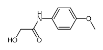 2-羟基-N-(4-甲氧基苯基)乙酰胺结构式