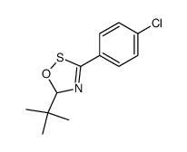 5-(tert-butyl)-3-((p-chloro)phenyl)-5H-1,2,4-oxathiazole Structure