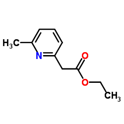 6-甲基吡啶-2-乙酸乙酯结构式