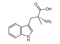 α-甲基-D-色氨酸结构式