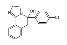 5-(4-Chlorophenyl)-2,3,5,6-tetrahydroimidazo[2,1-a]isoquinolin-5-ol结构式