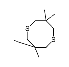 3,3,7,7-tetramethyl-1,5-dithiocane结构式