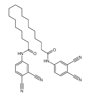 N,N'-bis(3,4-dicyanophenyl)octadecanediamide结构式
