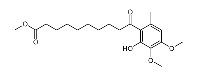 9-(2-Hydroxy-3,4-dimethoxy-6-methylbenzoyl)nonanoic acid methyl ester结构式