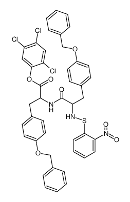 NPS-Tyr(OBzl)-Tyr(OBzl)-O-C6H2Cl3(2,4,5)结构式