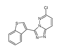 3-(1-benzothiophen-3-yl)-6-chloro-[1,2,4]triazolo[4,3-b]pyridazine Structure