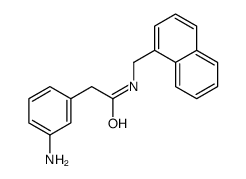 2-(3-aminophenyl)-N-(naphthalen-1-ylmethyl)acetamide Structure