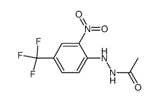 N-acetyl-2-nitro-4-(trifluoromethyl)phenylhydrazine Structure