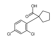 1-(2,4-dichlorophenyl)cyclopentane-1-carboxylic acid结构式