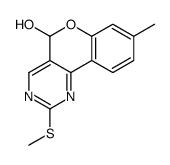 8-methyl-2-methylsulfanyl-5H-chromeno[4,3-d]pyrimidin-5-ol结构式