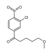 1-(3-chloro-4-nitrophenyl)-5-methoxypentan-1-one结构式