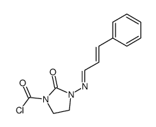 2-oxo-3-(3-phenyl-allylideneamino)-imidazolidine-1-carbonyl chloride Structure