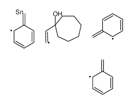 1-(2-tribenzylstannylethenyl)cycloheptan-1-ol Structure