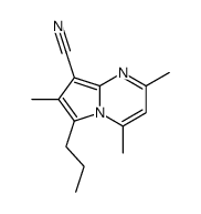 2,4,7-trimethyl-6-propylpyrrolo[1,2-a]pyrimidine-8-carbonitrile结构式