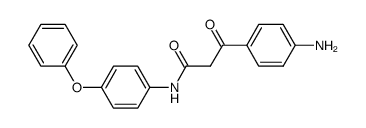 p-Amino-benzoylessigsaeure-4-phenoxy-anilid Structure