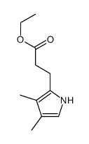 ethyl 3-(3,4-dimethyl-1H-pyrrol-2-yl)propanoate Structure