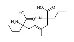 2,7-diamino-4-methyl-2,7-dipropyloct-4-enedioic acid结构式