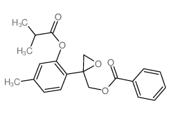 [2-[4-methyl-2-(2-methylpropanoyloxy)phenyl]oxiran-2-yl]methyl benzoate Structure