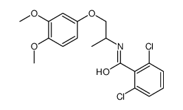 2,6-dichloro-N-[1-(3,4-dimethoxyphenoxy)propan-2-yl]benzamide Structure