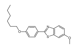 2-(4-hexoxyphenyl)-6-methoxy-1,3-benzothiazole Structure