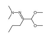 1,1-dimethoxy-pentan-2-one dimethylhydrazone结构式