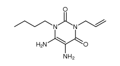 3-allyl-5,6-diamino-1-butyl-1H-pyrimidine-2,4-dione Structure