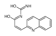 N-carbamoyl-3-quinolin-2-ylprop-2-enamide结构式