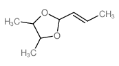 4,5-dimethyl-2-[(E)-prop-1-enyl]-1,3-dioxolane结构式