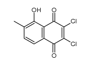 2,3-dichloro-5-hydroxy-6-methyl-1,4-naphthoquinone Structure