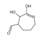 (9ci)-六氢-3-羟基-2-氧代-1H-氮杂卓-4-羧醛结构式