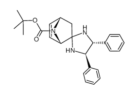 (1S,4S,4'R,5'R)-4',5'-diphenylspiro[7-(tert-butoxycarbonyl)-7-azabicyclo[2.2.1]hept-5-en-2,2'-imidazolidine]结构式