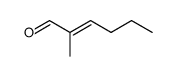 (E)-2-methylhex-2-enal Structure