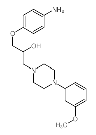 1-Piperazineethanol, a-[(4-aminophenoxy)methyl]-4-(3-methoxyphenyl)- Structure