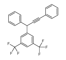 1-(1,3-diphenylprop-2-ynyl)-3,5-bis(trifluoromethyl)benzene Structure