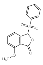 7-甲氧基-3-苯磺酰-1(3H)-异苯并呋喃酮结构式