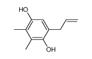 6-allyl-2,3-dimethylbenzene-1,4-diol Structure