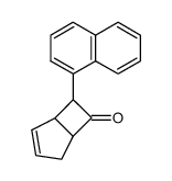 7-(1-naphthyl)-bicyclo[3.2.0]hept-2-en-6-one结构式