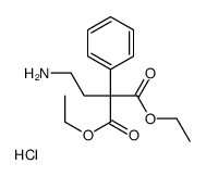 (4-ethoxy-3-ethoxycarbonyl-4-oxo-3-phenylbutyl)azanium,chloride Structure