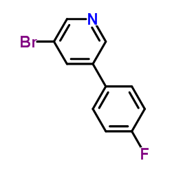 3-溴-5-(4-氟苯基)吡啶结构式