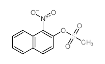 2-methylsulfonyloxy-1-nitro-naphthalene Structure