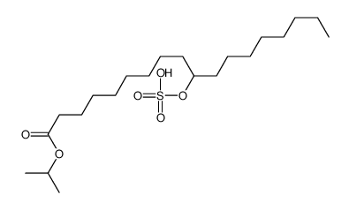 1-isopropyl 9(or 10)-(sulphooxy)octadecanoate Structure