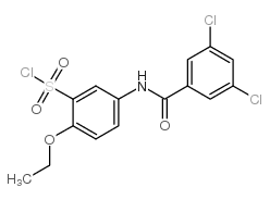 5-(3,5-二氯苯甲酰氨基)-2-乙氧基苯磺酰氯结构式