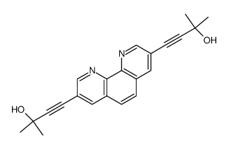 4,4'-(1,10-phenanthroline-3,8-diyl)bis(2-methylbut-3-yn-2-ol)结构式