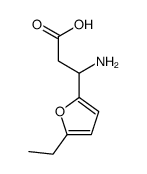 3-氨基-3-(2-乙基-5-呋喃)-丙酸结构式