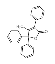 4-methyl-3,5,5-triphenyl-furan-2-one Structure