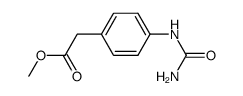 (4-ureido-phenyl)-acetic acid methyl ester Structure