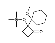2-(1-methoxycyclohexyl)-2-trimethylsilyloxycyclobutan-1-one结构式